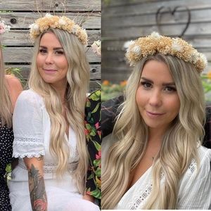 Handmade Boho dried flower crown